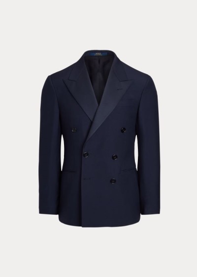 Chaqueta Smoking Polo Ralph Lauren Hombre Azul Marino - Polo Peak-Lapel - ZJWHQ9467